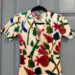 Zara Trafaluc Floral Print Dress